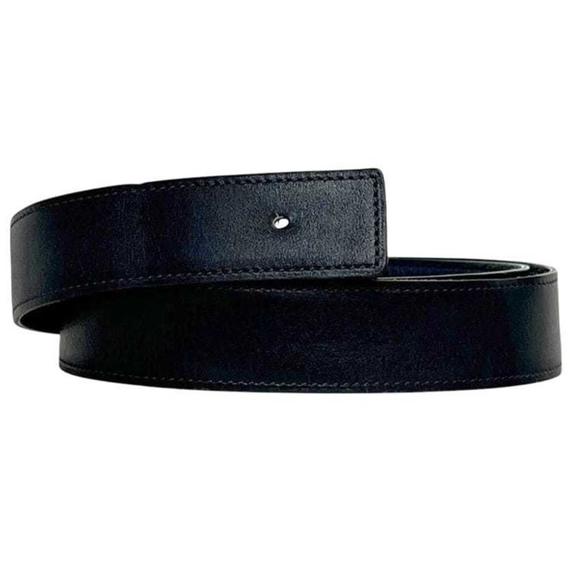 Hermes Belt, Navy Blue, Waist 88cm, 30mm Thickness, Box Calf Leather, Taurill...